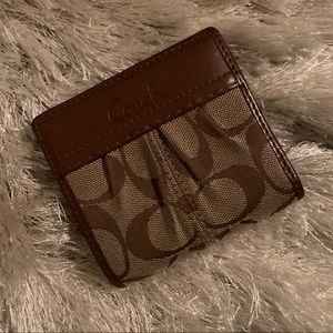 Gently used authentic small Coach wallet